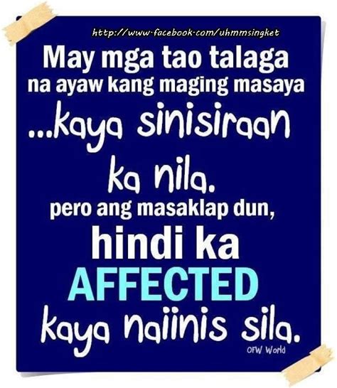 Insecure in Tagalog.